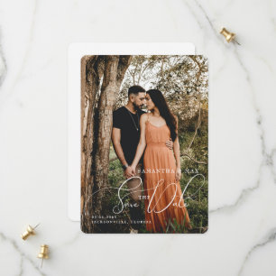 Save The Date Photo de couple simple Élégant Enregistrer la date
