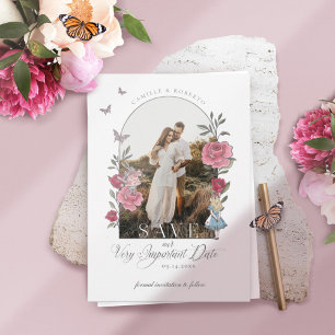Save The Date Photo de date importante vintage Alice au pays des