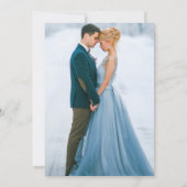 Save The Date Photo de géode d'agate de marbre bleu aquarelle él (Dos)