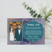 Save The Date Photo de henné de remerciement de mariage arabe (Debout devant)