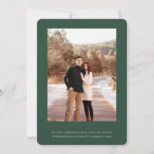 Save The Date Photo de la flore botanique d'hiver (Dos)