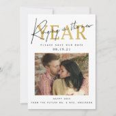 Save The Date Photo de la Saint-Sylvestre (Devant)