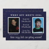 Save The Date Photo de l'année | Photo Enregistrer la date de l' (Devant / Derrière)