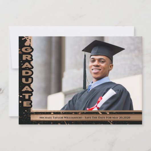 Save The Date Photo de l'école supérieure moderne (Devant)