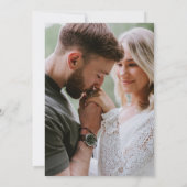 Save The Date Photo de mains qui se tiennent modernes Enregistre (Dos)