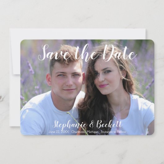 Save The Date Photo de mariage (Devant)