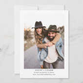 Save The Date Photo de mariage (Dos)