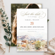 Photo de mariage à l'aquarelle de Colorado Springs