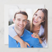 Save The Date Photo de mariage aux hortensias bleus (Dos)