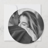 Save The Date Photo de mariage avec disque vinyle rétro (Dos)
