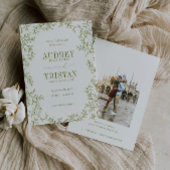 Save The Date Photo de mariage botanique ROWAN