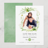 Save The Date Photo de mariage champêtre à la campagne (Devant / Derrière)