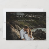 Save The Date Photo de mariage chic moderne côtier (Devant)