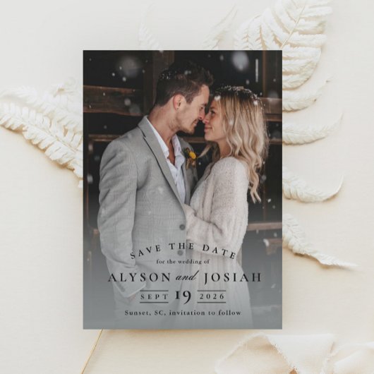 Save The Date Photo de mariage classique