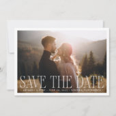 Save The Date Photo de mariage classique avec superposition (Devant)
