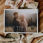 Save The Date Photo de mariage classique avec superposition