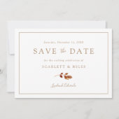Save The Date Photo de mariage d'automne à conserver pour la dat (Devant)