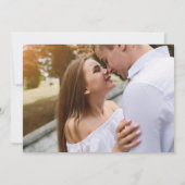 Save The Date Photo de mariage d'automne à conserver pour la dat (Dos)