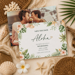 Save The Date Photo de mariage de destination Aloha Hawaii