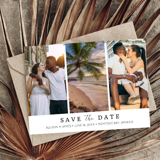 Save The Date Photo de mariage de destination de plage