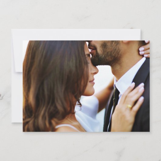 Save The Date Photo de mariage de destination de plage Enregistr (Dos)