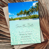 Save The Date Photo de mariage de destination de plage Enregistr