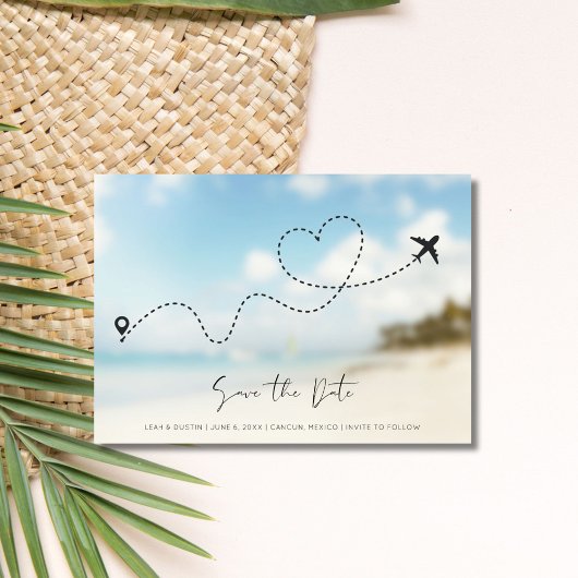 Save The Date Photo de mariage de destination de plage Enregistr