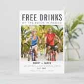 Save The Date Photo de mariage de destination du Mexique (Debout devant)