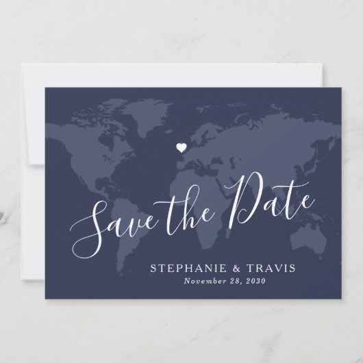 Save The Date Photo de mariage de destination Enregistrer la dat (Devant)