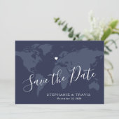 Save The Date Photo de mariage de destination Enregistrer la dat (Debout devant)