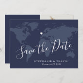 Save The Date Photo de mariage de destination Enregistrer la dat (Devant / Derrière)