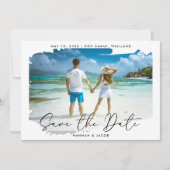 Save The Date Photo de mariage de destination Enregistrer la dat (Devant)