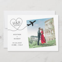 Photo de mariage de destination minimaliste