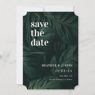 Save The Date Photo de mariage de destination tropicale Enregist