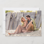 Save The Date Photo de mariage de la plage de Palms tropicaux (Dos)