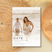 Save The Date Photo de mariage de la plage tropicale Enregistrer