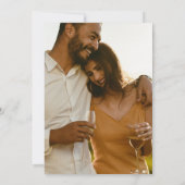 Save The Date Photo de mariage de la plage tropicale Enregistrer (Dos)