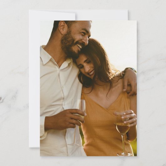 Save The Date Photo de mariage de la plage tropicale Enregistrer (Dos)