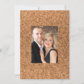 Save The Date Photo de mariage dégustation de vin boho Menthe ru (Dos)