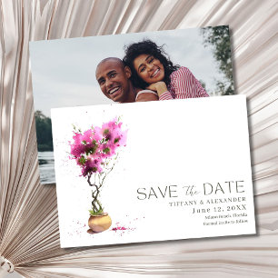 Save The Date Photo de mariage d'été en destination de vacances
