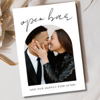 Photo de mariage drôle « Open Bar » Enregistrez la