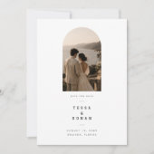 Save The Date Photo de mariage Editorial Arch (Devant)