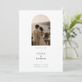 Save The Date Photo de mariage Editorial Arch (Debout devant)