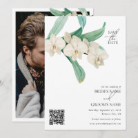 Photo de mariage floral d'orchidées blanches à l'a