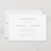 Save The Date Photo de mariage horizontal avec écriture minimali (Dos)