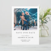 Save The Date Photo de mariage moderne (Debout devant)