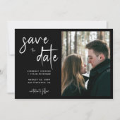 Save The Date Photo de mariage moderne  (Devant)