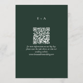 Save The Date Photo de mariage moderne et élégant avec code QR p (Dos)