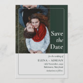 Save The Date Photo de mariage moderne et élégant avec code QR p (Devant)