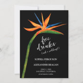 Save The Date Photo de mariage Oiseau de Paradis (Devant)